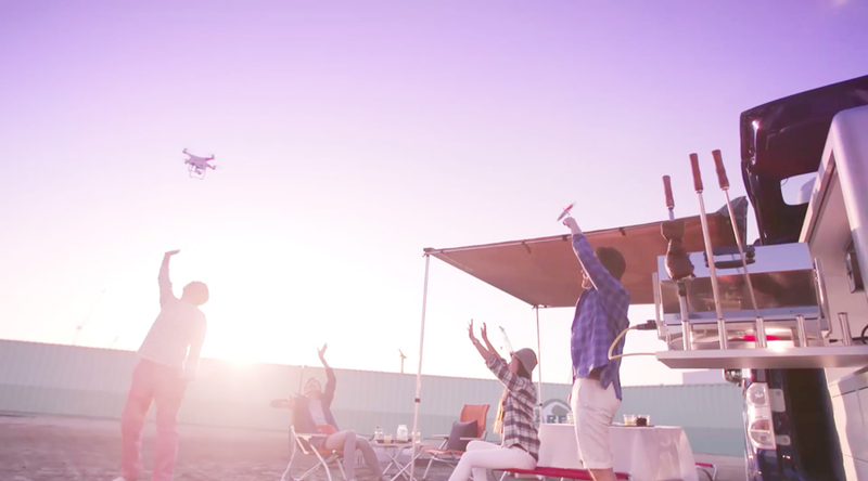 Illustration for article titled Insane Crowd Funded Nissan Car Holds BBQ, Karaoke Machine, And Drone